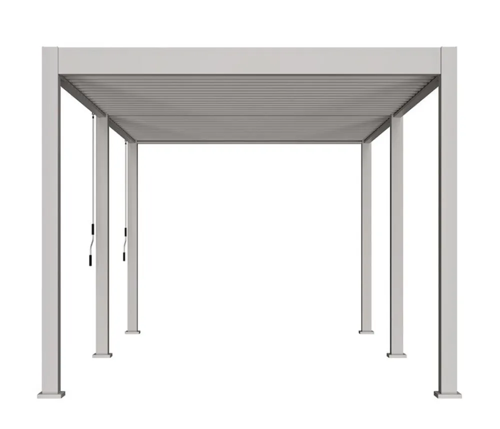 Weide Classic Pergola 3x5,3 Alu-Stahl, ca. B530/H255/T300 cm Ivory Sand New