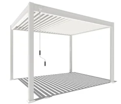 Weide Pergolen - Classic Pergola 3x3,6 Alu-Stahl, ca. B360/H255/T300 cm Weiß