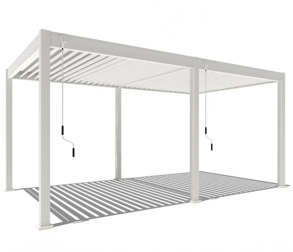 Weide Pergolen - Classic Pergola 3x5,3 Alu-Stahl, ca. B530/H255/T300 cm Weiß