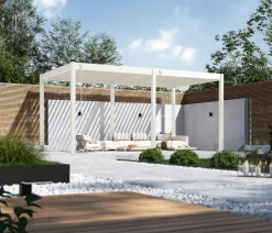 Weide Pergolen - Classic Pergola 3x5,3 Alu-Stahl, ca. B530/H255/T300 cm Weiß