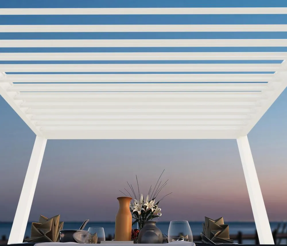Weide Pergolen - Classic Pergola 3x5,3 Alu-Stahl, ca. B530/H255/T300 cm Weiß