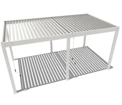 Weide Pergolen - Classic Pergola 3x5,3 Alu-Stahl, ca. B530/H255/T300 cm Weiß
