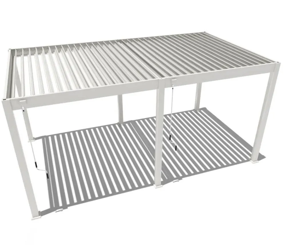 Weide Pergolen - Classic Pergola 3x5,3 Alu-Stahl, ca. B530/H255/T300 cm Weiß