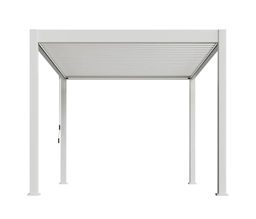 Weide Pavillons - Classic Pergola 3x3,6 inkl. LED, ca. B360/H255/T300 cm Weiß