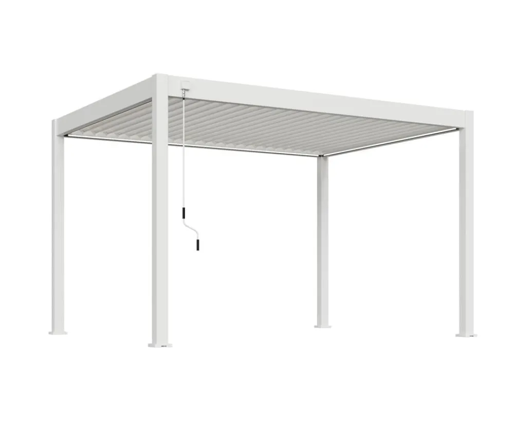 Weide Pavillons - Classic Pergola 3x3,6 inkl. LED, ca. B360/H255/T300 cm Weiß