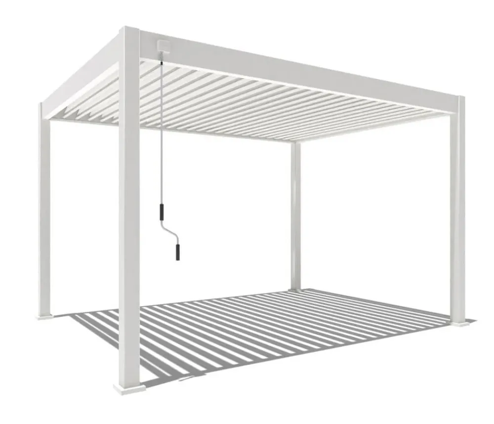 Weide Deluxe Pergola Voll-Alu, ca. B400/H255/T300 cm Weiß Online