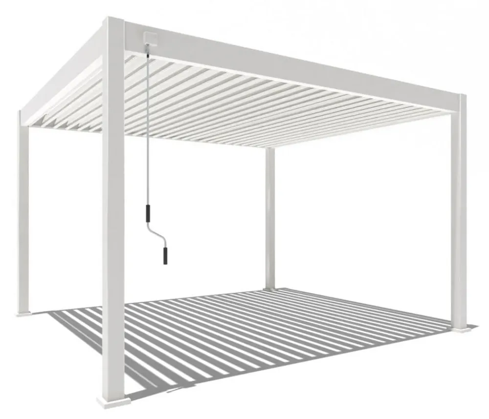 Weide Pergolen > Deluxe Pergola Voll-Alu, ca. B400/H255/T360 cm