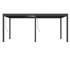 Weide Pergolen > Deluxe Pergola Voll-Alu, ca. B530/H255/T360 cm