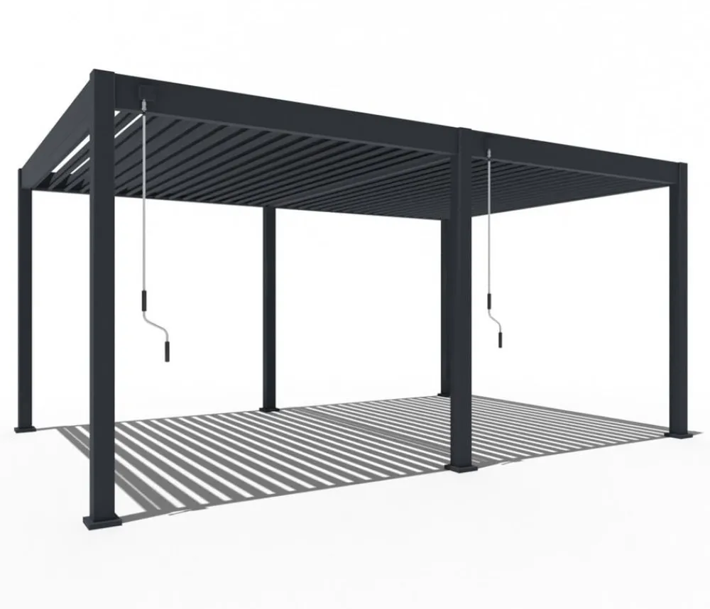 Weide Pergolen > Deluxe Pergola Voll-Alu, ca. B530/H255/T360 cm
