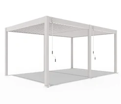 Weide Deluxe Pergola Voll-Alu, ca. B530/H255/T360 cm Ivory Sand Hot