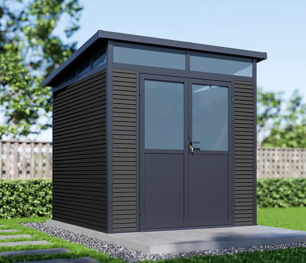 Weide Gartenhaus, ca. B218/H226/T218 cm Anthrazit Sale