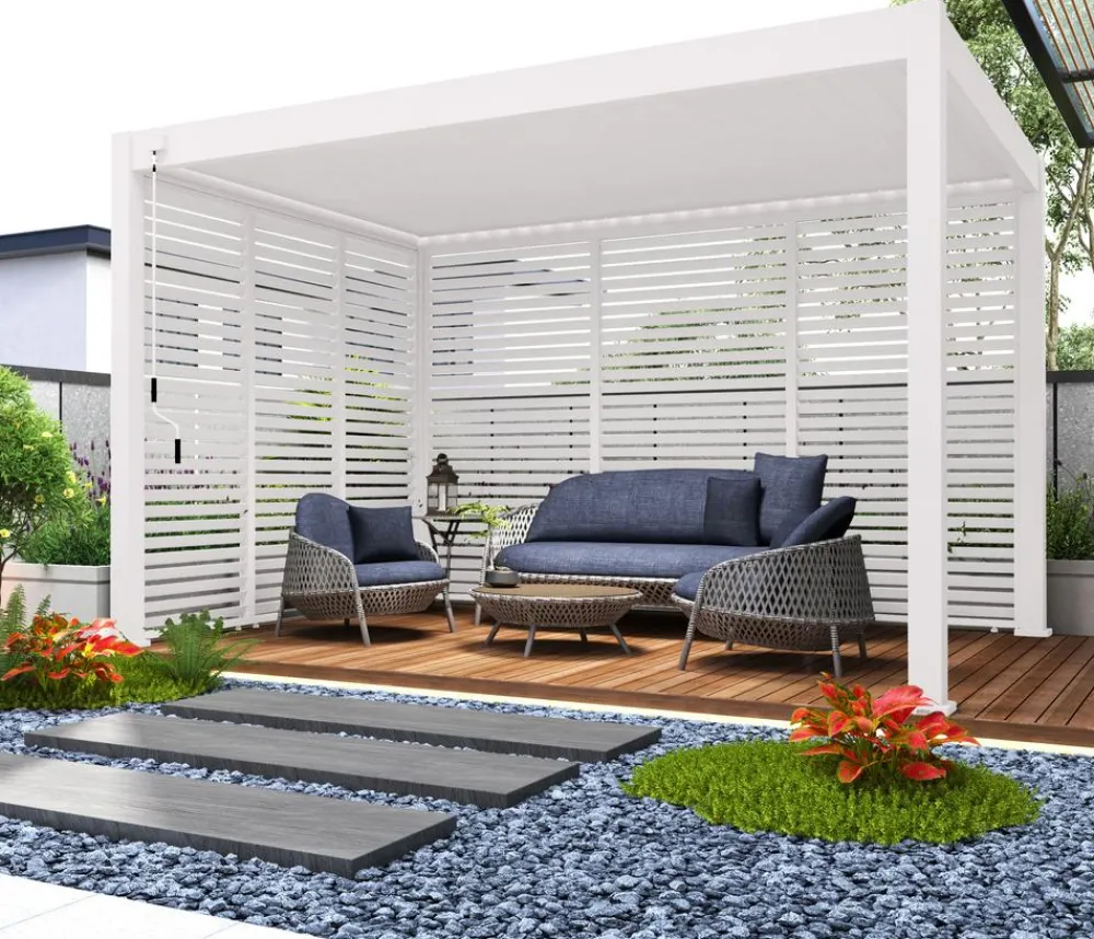 Weide Pergolen > Horizontales Seitenwand-Paneel, ca. B93/H255 cm