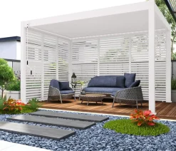 Weide Pergolen > Horizontales Seitenwand-Paneel, ca. B113/H255 cm