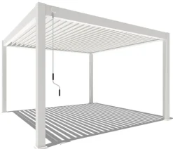 Weide Pergola Deluxe Plus 4x4, ca. B400/H255/T400 cm Weiß Hot
