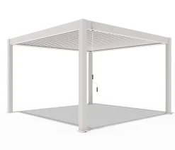 Weide Pergola Deluxe Plus 4x4, ca. B400/H255/T400 cm Weiß Hot