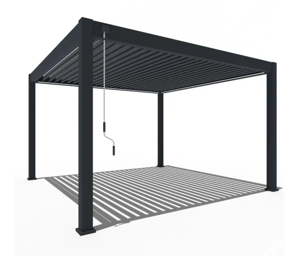 Weide Pergolen - Pergola Deluxe Plus 4x4, ca. B400/H255/T400 cm Anthrazit