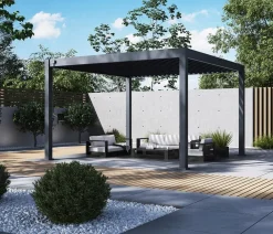 Weide Pergolen - Pergola Deluxe Plus 4x4, ca. B400/H255/T400 cm Anthrazit