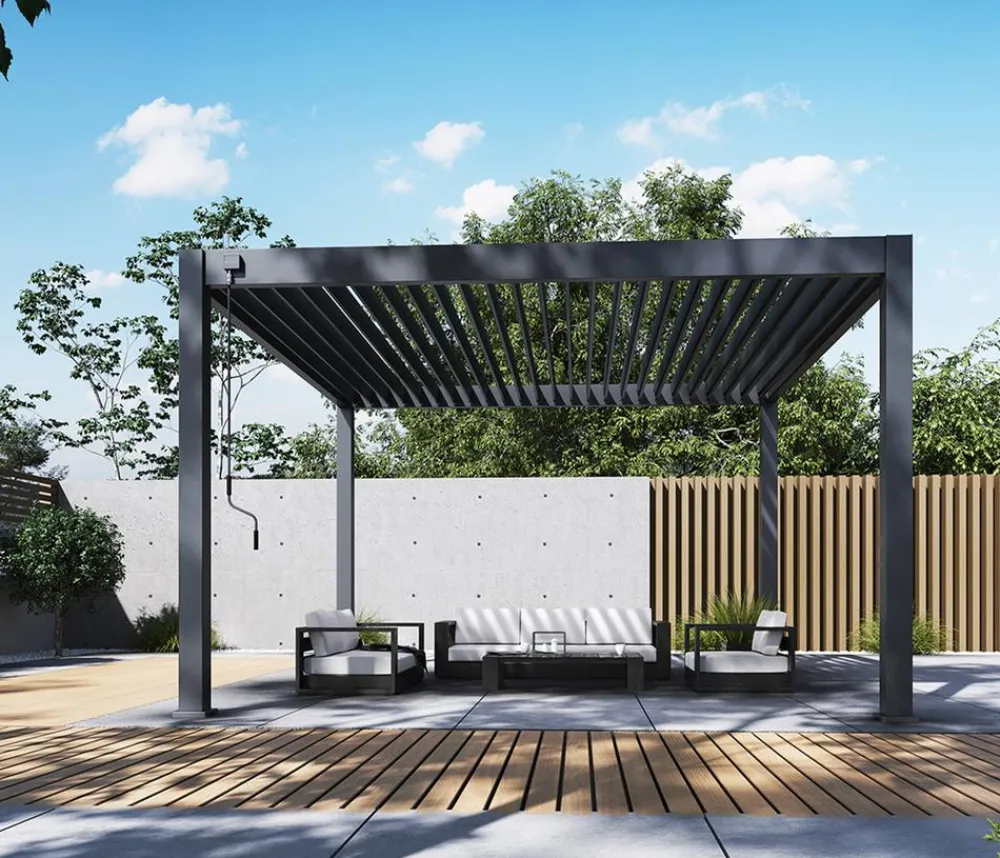 Weide Pergolen - Pergola Deluxe Plus 4x4, ca. B400/H255/T400 cm Anthrazit