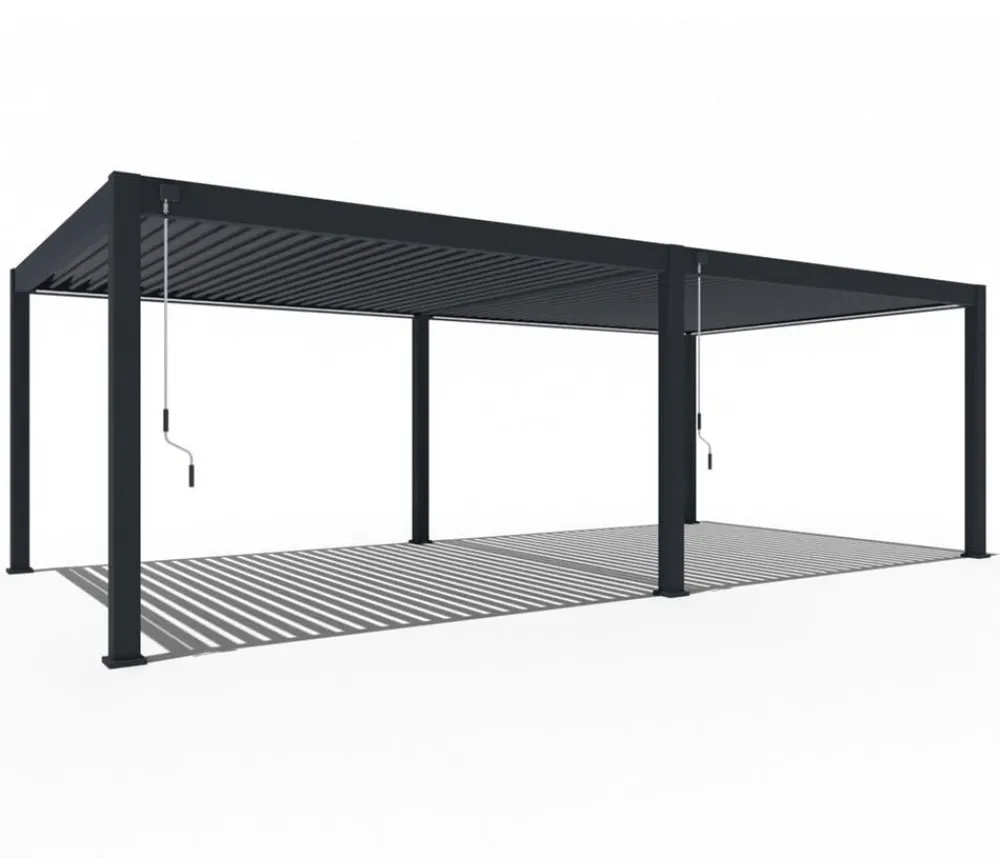 Weide Pergolen - Pergola Deluxe Plus 4x8, ca. B800/H255/T400 cm Anthrazit