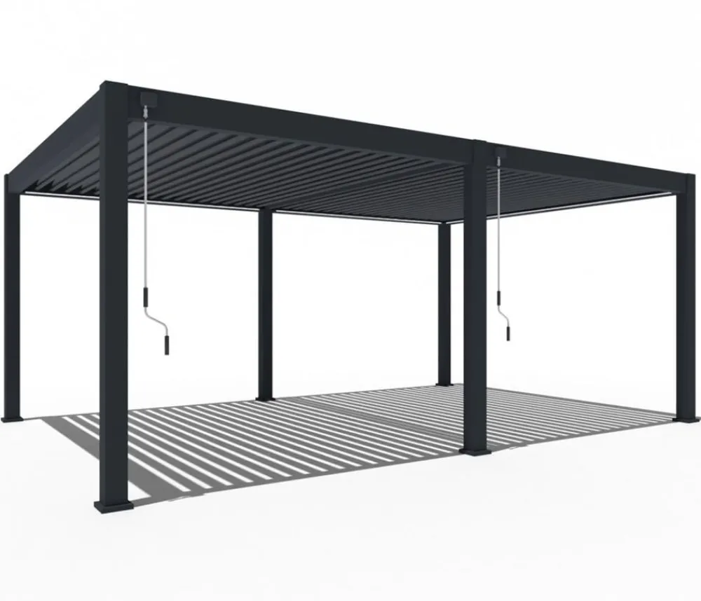 Weide Pergola Deluxe Plus 4x6, ca. B600/H255/T400 cm Anthrazit