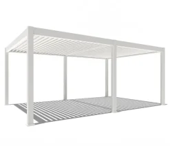 Weide Pergola LED E-Deluxe Plus 4x6, ca. B600/H255/T400 cm Weiß Hot