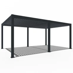 Weide Pergolen - Pergola LED E-Deluxe Plus 4x6, ca. B600/H255/T400 cm Anthrazit