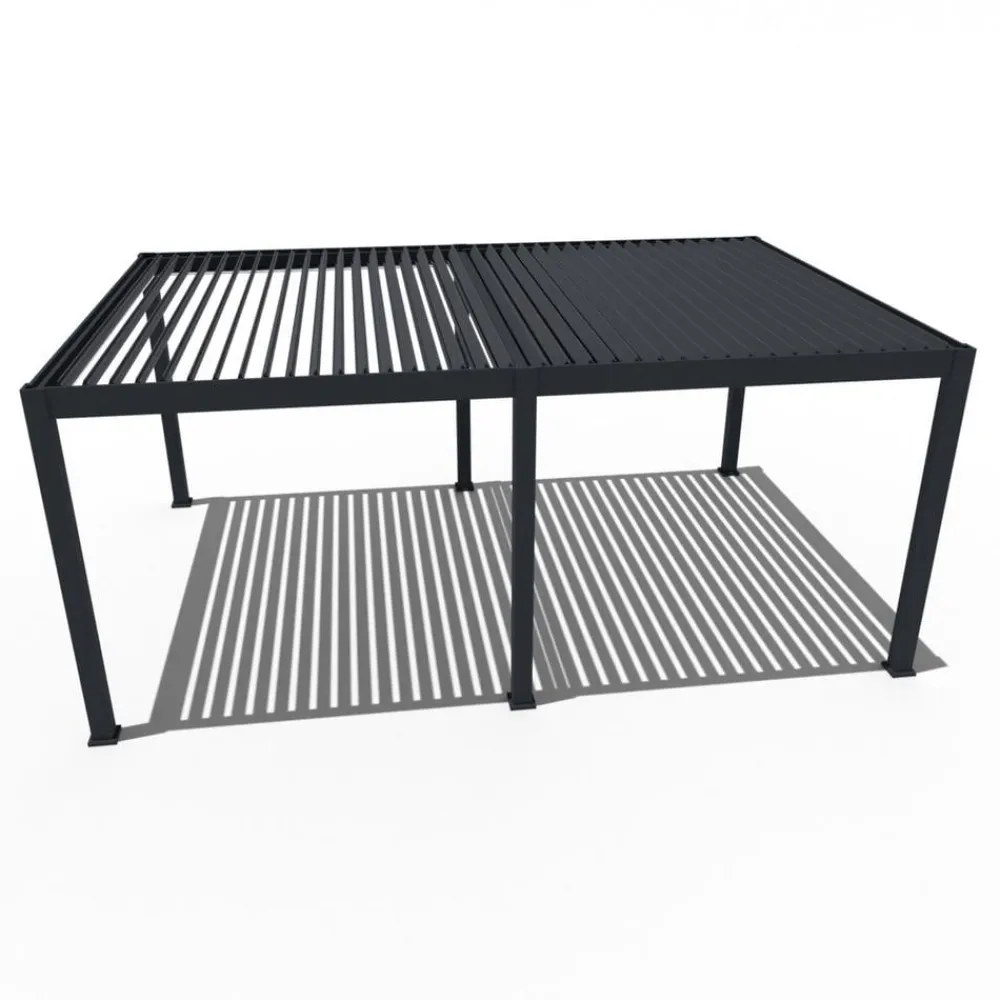 Weide Pergolen - Pergola LED E-Deluxe Plus 4x6, ca. B600/H255/T400 cm Anthrazit