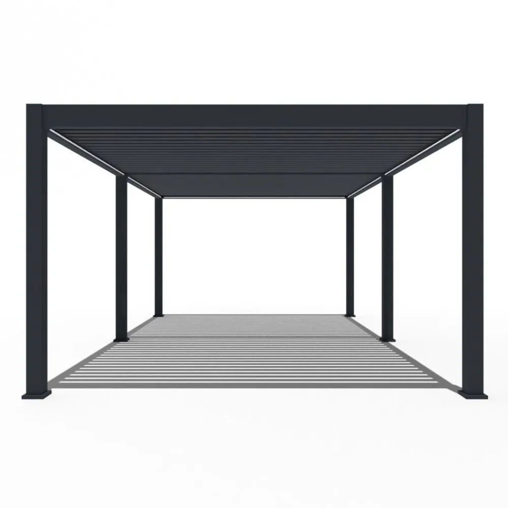 Weide Pergolen - Pergola LED E-Deluxe Plus 4x6, ca. B600/H255/T400 cm Anthrazit