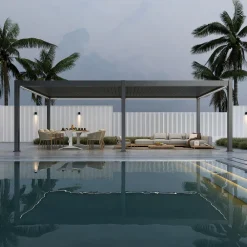Weide Pergola LED E-Deluxe Plus 8x4, ca. B800/H255/T400 cm Anthrazit Online