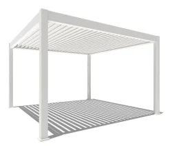 Weide Pergola LED E-Deluxe Plus 4x4, ca. B400/H255/T400 cm Weiß Clearance
