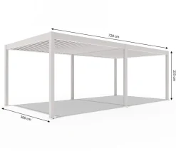 Weide Pergolen > Pergola LED E-Deluxe 3,6x7,2, ca. B720/H255/T360 cm