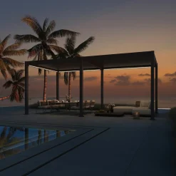 Weide Pergolen > Pergola LED E-Deluxe 3x6, ca. B600/H255/T300 cm