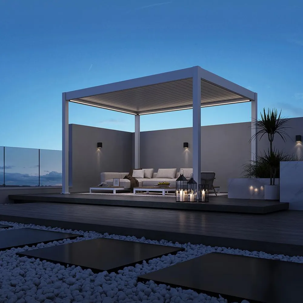 Weide Pergolen > Pergola LED E-Deluxe 3x4, ca. B400/H255/T300 cm