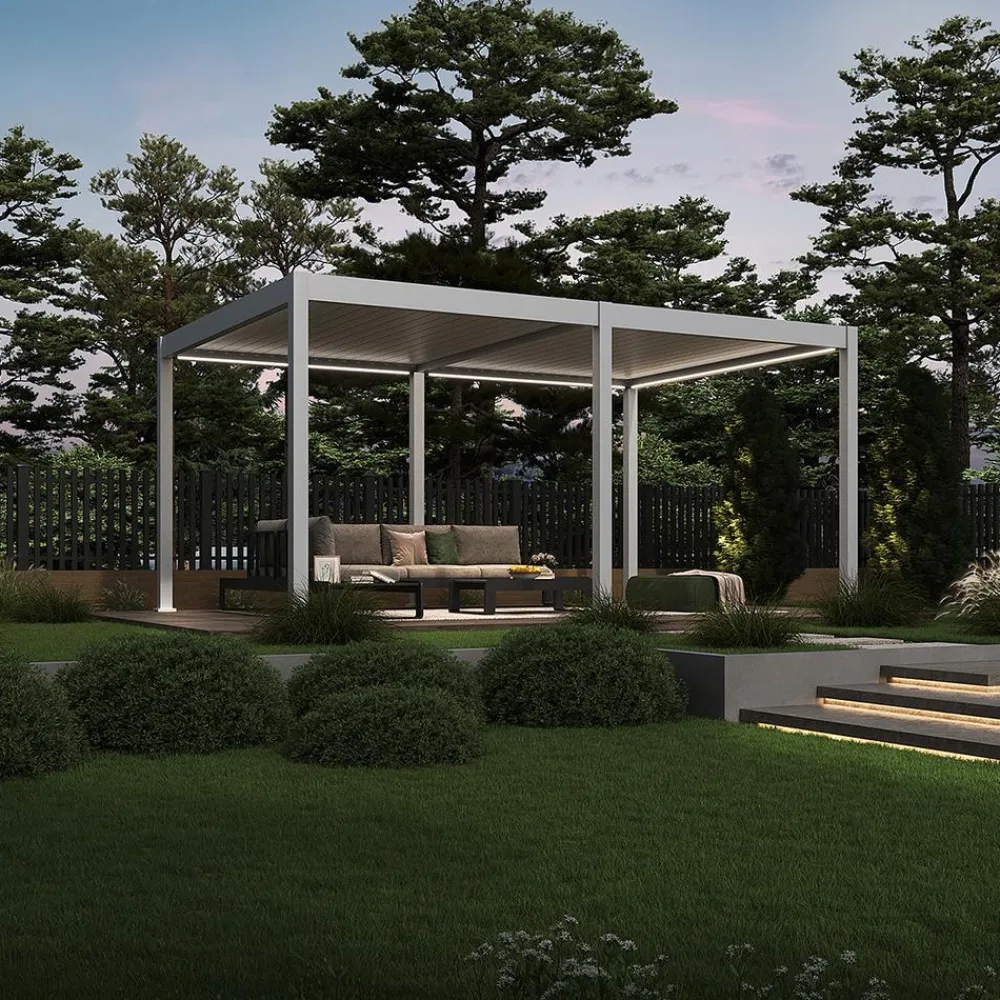 Weide Pergolen - Pergola LED E-Deluxe 3,6x7,2, ca. B720/H255/T360 cm Anthrazit