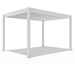 Weide Pergolen - Pergola LED E-Deluxe 3x4, ca. B400/H255/T300 cm Ivory Sand