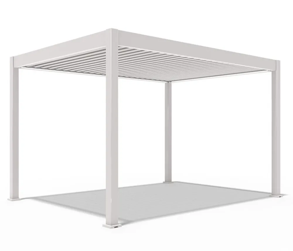 Weide Pergolen - Pergola LED E-Deluxe 3x4, ca. B400/H255/T300 cm Ivory Sand