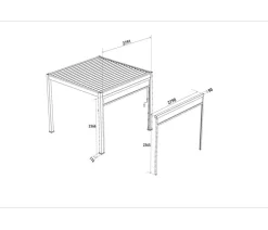 Weide Pergolen > Sonnenrollo für Deluxe/Classic Pergola, ca. B300 cm
