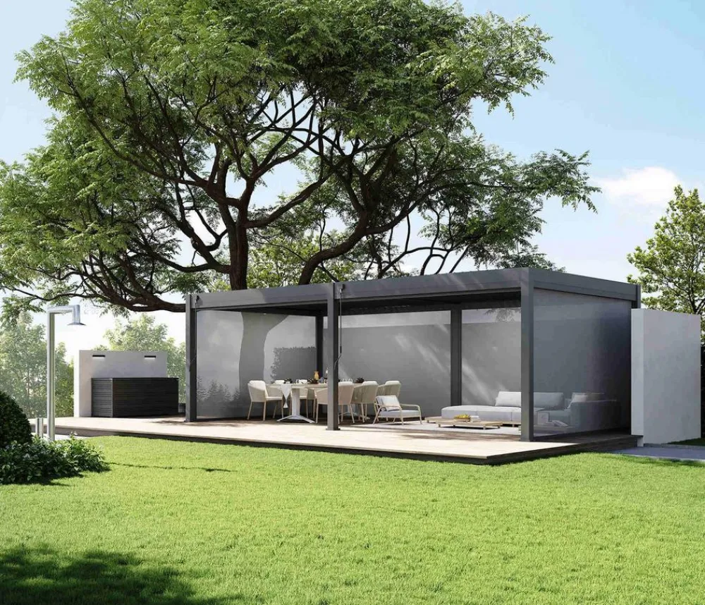 Weide Pergolen - Sonnenrollo für Deluxe/Classic Pergola, ca. B300 cm Anthrazit