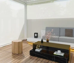 Weide Sonnenrollo für Deluxe Pergola, ca. B265 cm Weiß Discount