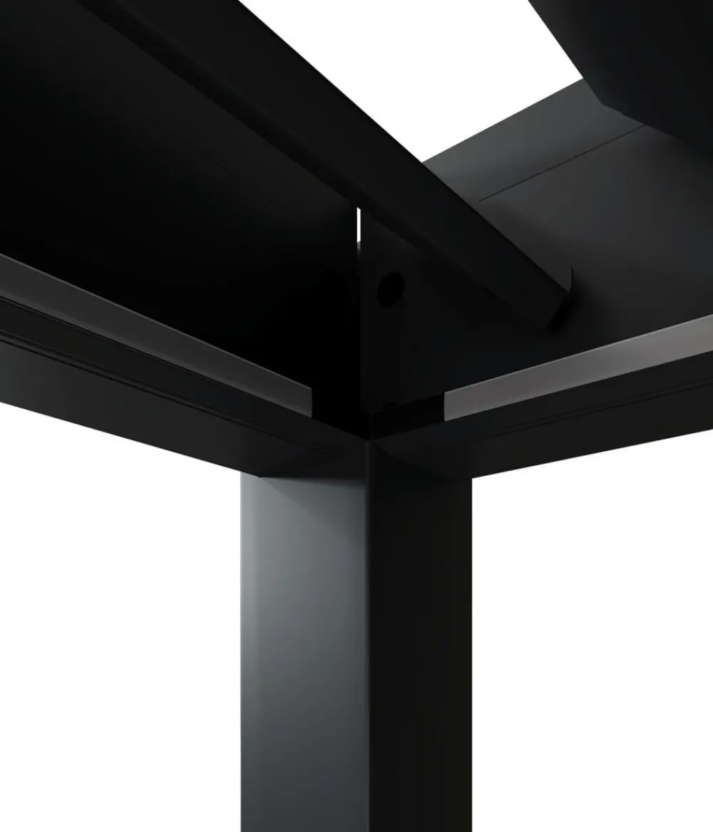 Weide Pergolen > Wand-Pergola LED E-Deluxe Plus 4x6, ca. B600/H255/T400 cm