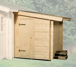 Weka Anbauten - Anbauschuppen Gr. 1, ca. B180/H205/T224 cm Natur