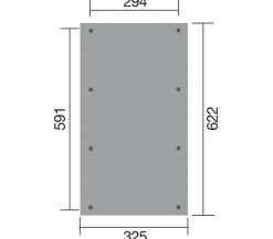 Weka Carport 609, ca. B325/H240/T622 cm Sale