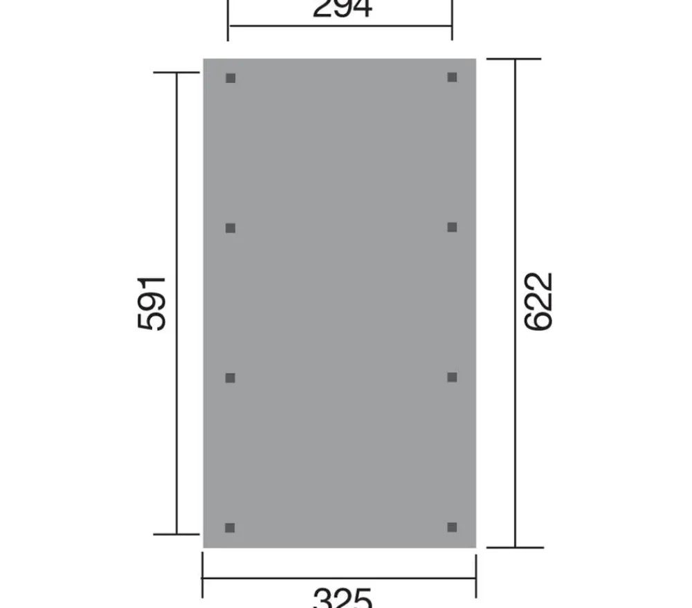 Weka Carport 609, ca. B325/H240/T622 cm Sale
