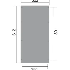 Weka Carports & Garagen - Carport 617, mit Stahldach Hellbraun