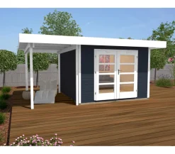 Weka Designhaus 126 A, Gr. 2, ca. B500/H225/T377 cm Dunkelgrau Sale