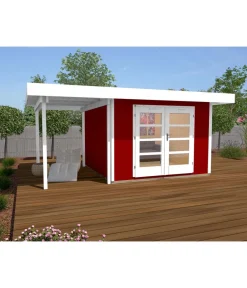 Weka Gartenhäuser & Gerätehäuser > Designhaus 126 A+ Gr. 2, ca. B500/H247/T377 cm
