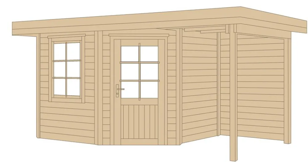 Weka Designhaus 213 A Gr.1, ca. B442/H237/T278 cm Natur Discount