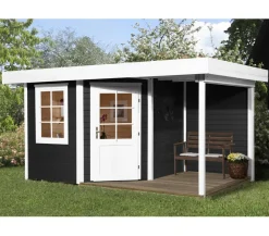 Weka Designhaus 213 A Gr.1, ca. B442/H237/T278 cm Schwarz Clearance