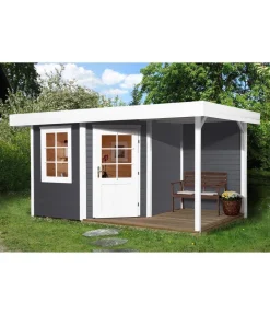 Weka Gartenhäuser & Gerätehäuser > Designhaus 213 A+ Gr. 2, ca. B500/H259/T339 cm