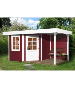 Weka Designhaus 213 A+ Gr. 2, ca. B500/H259/T339 cm Rot Hot